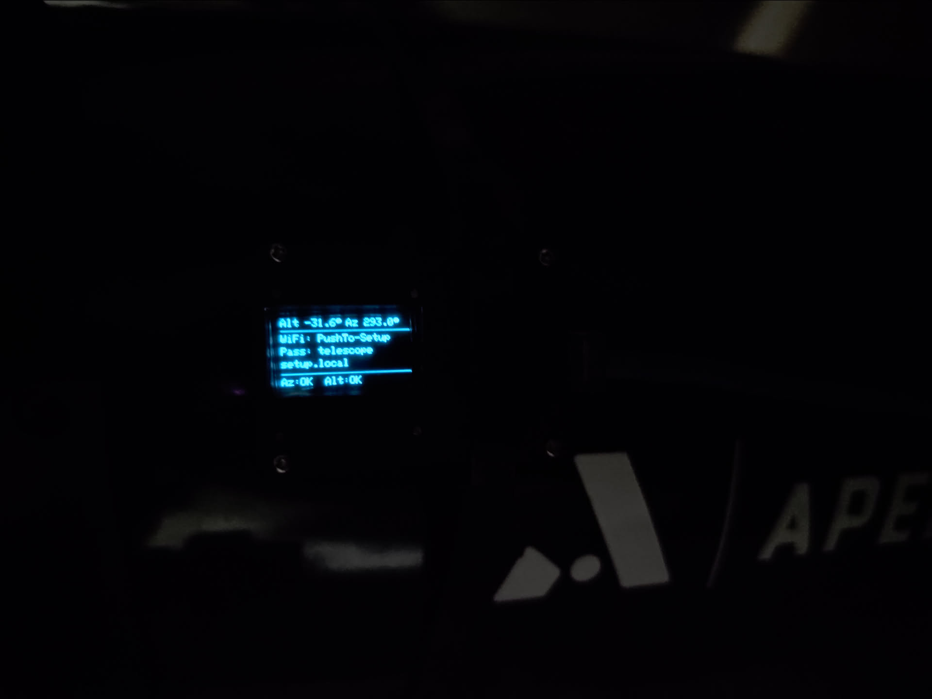 Web UI screen display