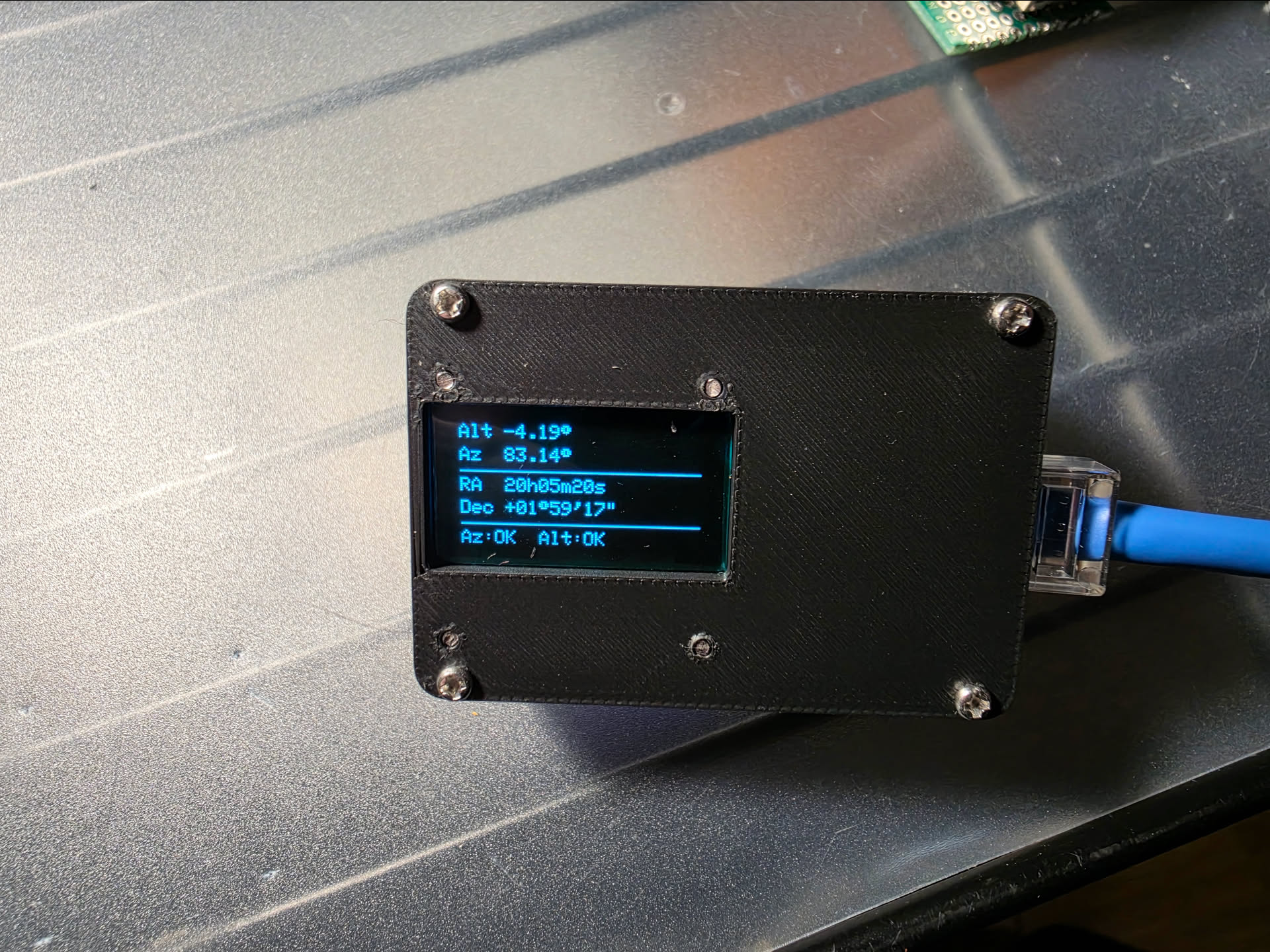 Push-to system components fully assembled