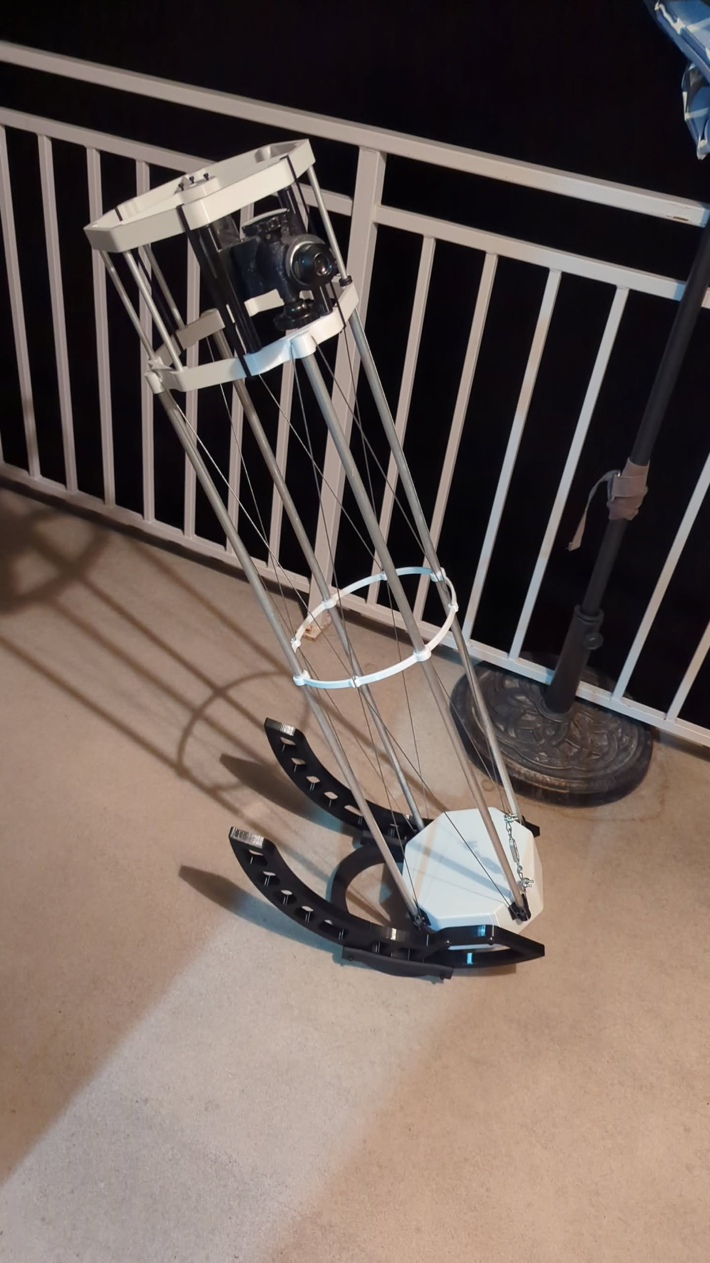 Assembled telescope on balcony (2)