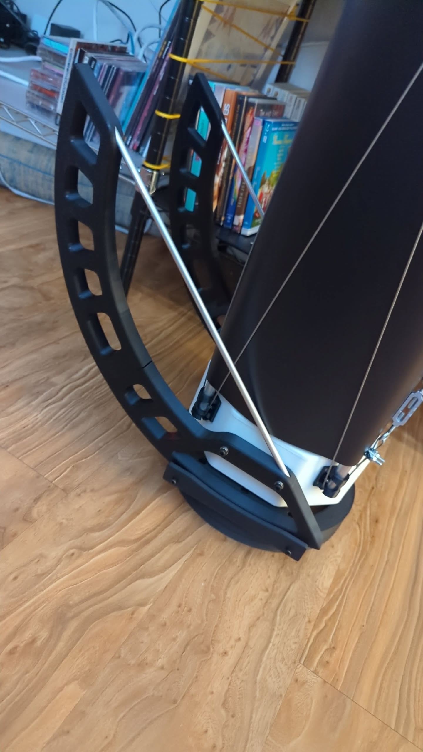 Azimuth rail stiffening upgrade